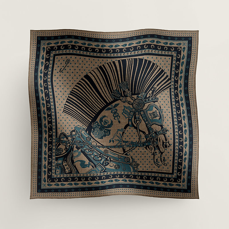 激安通販サイト 朋克骏马bandana”65方巾| 爱马仕官网 - Hermès 枕